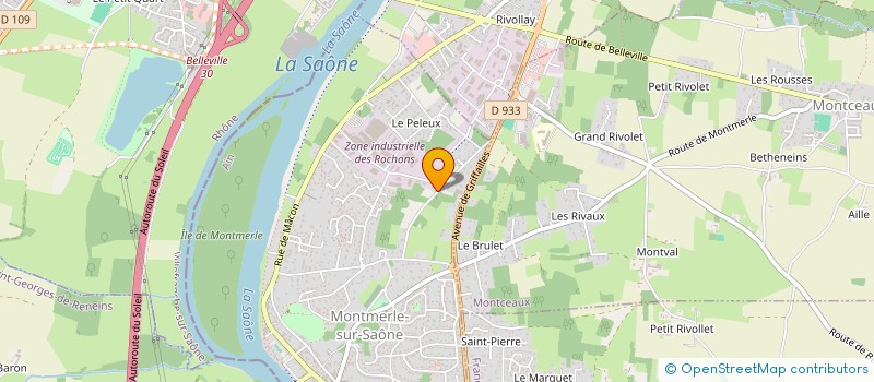 localisation de l'entreprise LES COQUETTES  MONTMERLE-SUR-SAONE