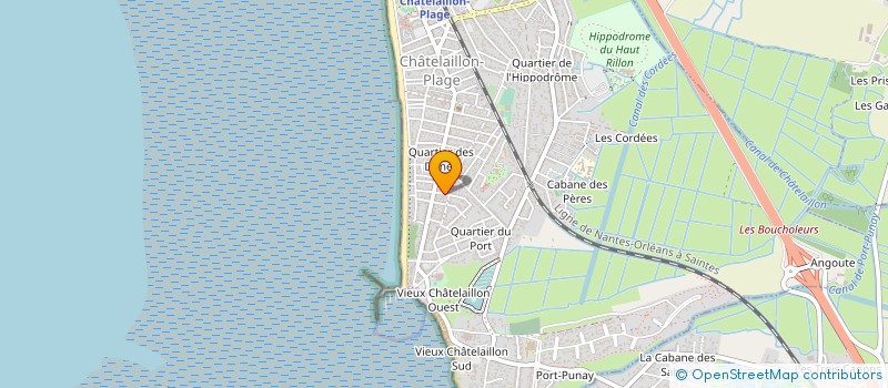 localisation de l'entreprise LES COQUILLES à CHATELAILLON-PLAGE