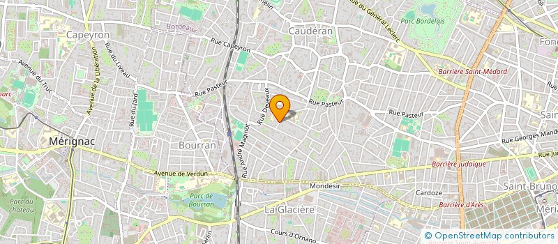 localisation de l'entreprise LES COQUIN'OURS à BORDEAUX