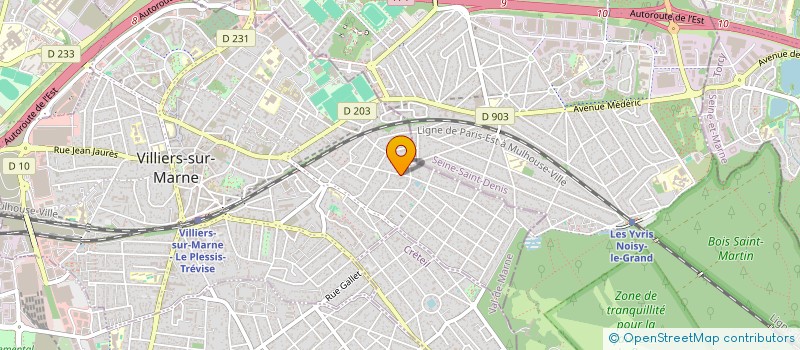 localisation de l'entreprise LES COQUINEAUX  VILLIERS-SUR-MARNE