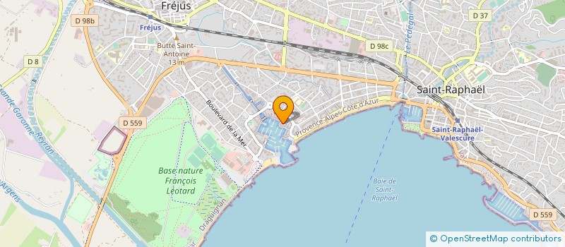 localisation de l'entreprise LES COQUINS à FREJUS