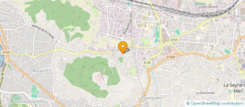 localisation de l'entreprise LES CORALIES à SIX-FOURS-LES-PLAGES