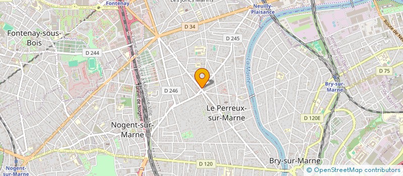 localisation de l'entreprise LES CORALINES à LE PERREUX-SUR-MARNE