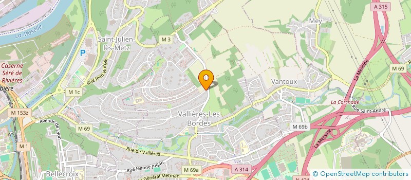 localisation de l'entreprise LES CORAUX  METZ