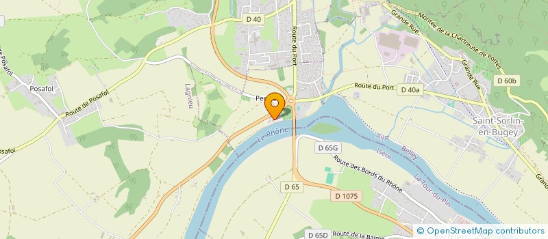 localisation de l'entreprise LES CORBIERES  SAINT-SORLIN-EN-BUGEY