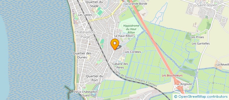 localisation de l'entreprise LES CORDEES à CHATELAILLON-PLAGE