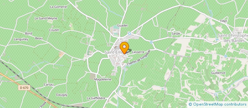 localisation de l'entreprise LES CORDELIERS à SAINT-EMILION