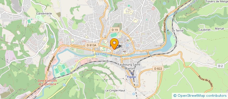 localisation de l'entreprise LES CORDELIERS à FIGEAC
