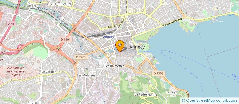 localisation de l'entreprise LES CORDELIERS à ANNECY