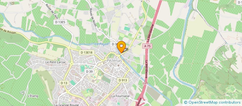 localisation de l'entreprise LES CORDELIERS  PEZENAS