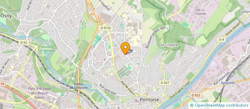 localisation de l'entreprise LES CORDELIERS PRESSING à PONTOISE