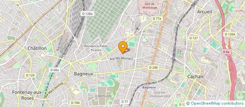 localisation de l'entreprise LES CORDELLIERS à BAGNEUX
