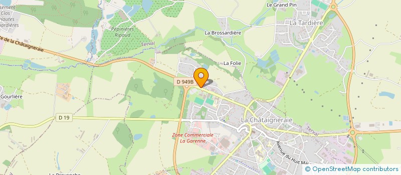 localisation de l'entreprise LES CORDIERS  LA CHATAIGNERAIE