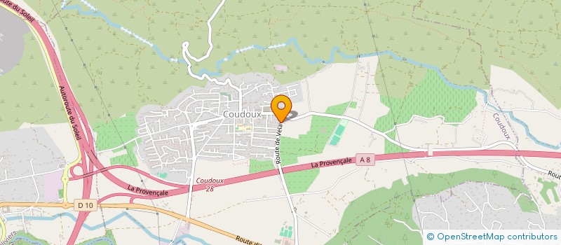 localisation de l'entreprise LES CORILINNES DE COUDOUX  COUDOUX