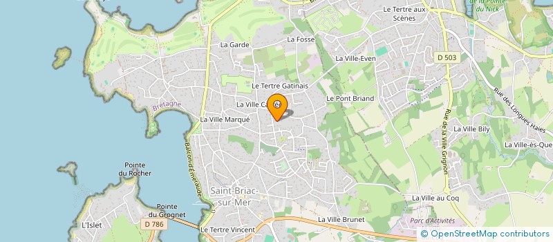 localisation de l'entreprise LES CORMORANS  SAINT-BRIAC-SUR-MER