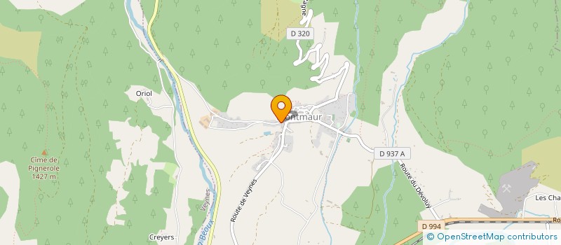 localisation de l'entreprise LES CORMORANS  MONTMAUR