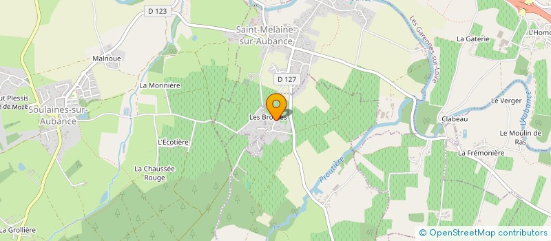 localisation de l'entreprise LES CORMORANS BLANCS  BRISSAC LOIRE AUBANCE