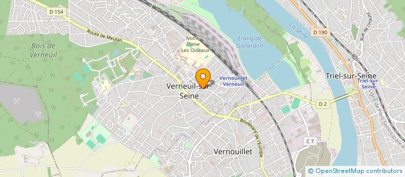 localisation de l'entreprise LES CORMORANS DE VALCROS  VERNEUIL-SUR-SEINE