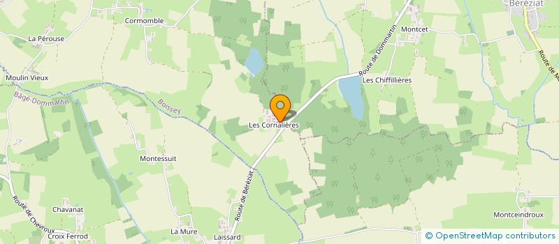 localisation de l'entreprise LES CORNALIERES à BOISSEY