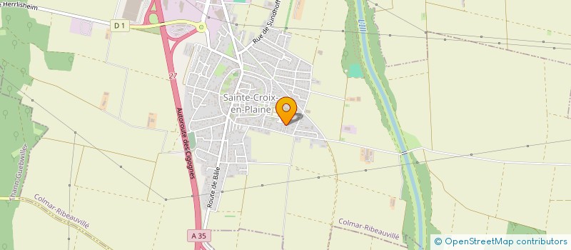 localisation de l'entreprise LES CORNOUILLERS  SAINTE-CROIX-EN-PLAINE