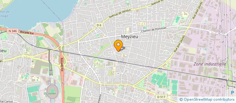 localisation de l'entreprise LES CORPS EN MOUVEMENT  MEYZIEU