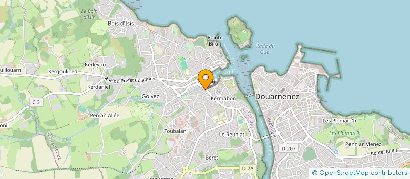 localisation de l'entreprise LES CORSAIRES  DOUARNENEZ