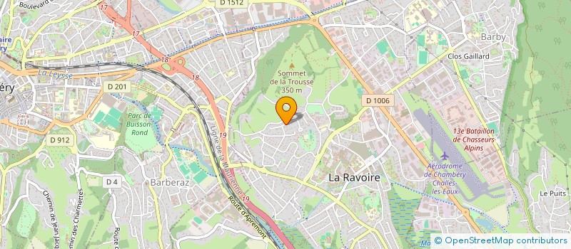 localisation de l'entreprise LES CORSAIRES DE LA FLOTTE  LA RAVOIRE