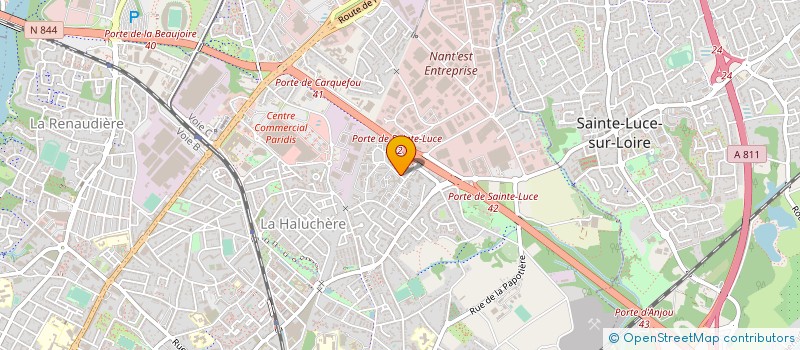 localisation de l'entreprise LES CORSETIERS ASSOCIES à NANTES