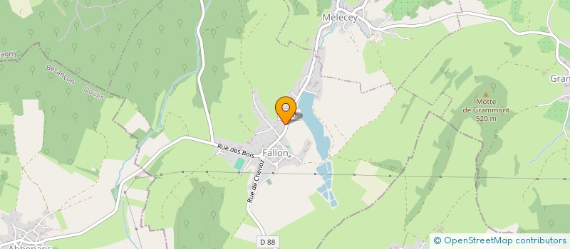 localisation de l'entreprise LES COSAQUES à VILLERSEXEL