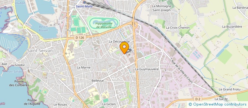 localisation de l'entreprise LES COSTAUDS  SAINT-MALO