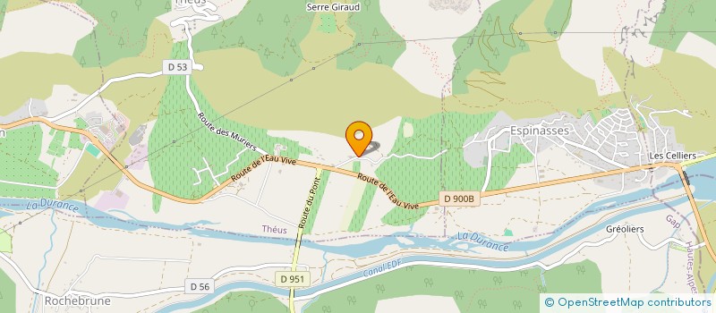 localisation de l'entreprise LES COSTES  THEUS