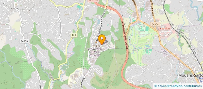 localisation de l'entreprise LES COSTES PRIGNOLETANES  GRASSE