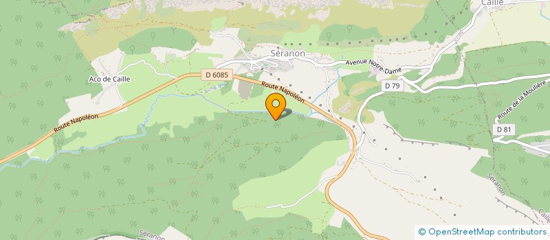 localisation de l'entreprise LES COSTUME(E)S AZUREENS EN PAYS DE GRASSE  SERANON