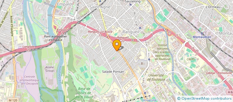 localisation de l'entreprise LES COTEAUX  TOULOUSE