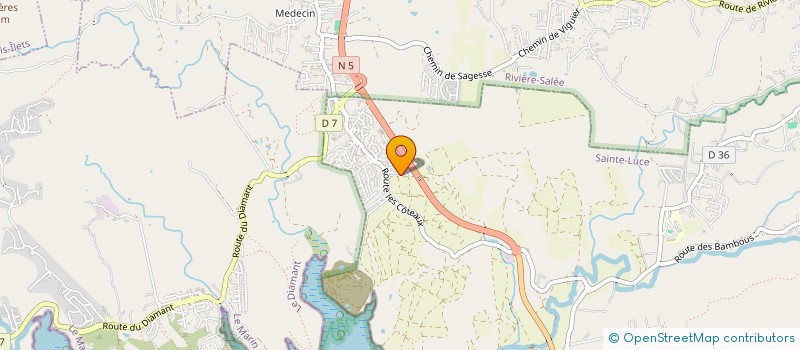 localisation de l'entreprise LES COTEAUX  SAINTE-LUCE