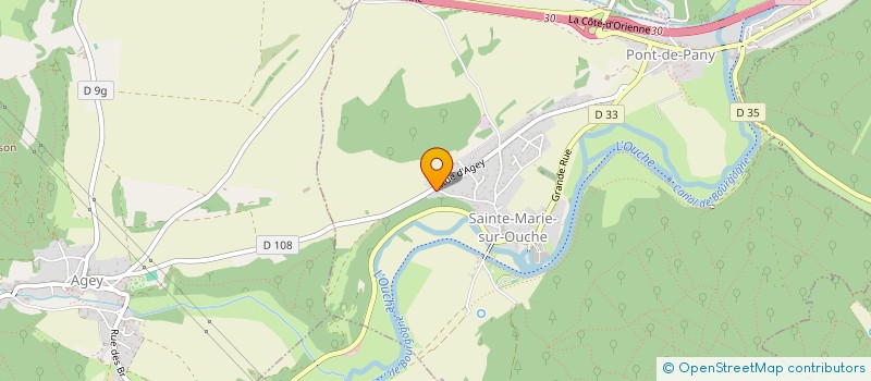 localisation de l'entreprise LES COTEAUX à SAINTE-MARIE-SUR-OUCHE