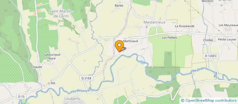 localisation de l'entreprise LES COTEAUX D'ALBRET à MESTERRIEUX
