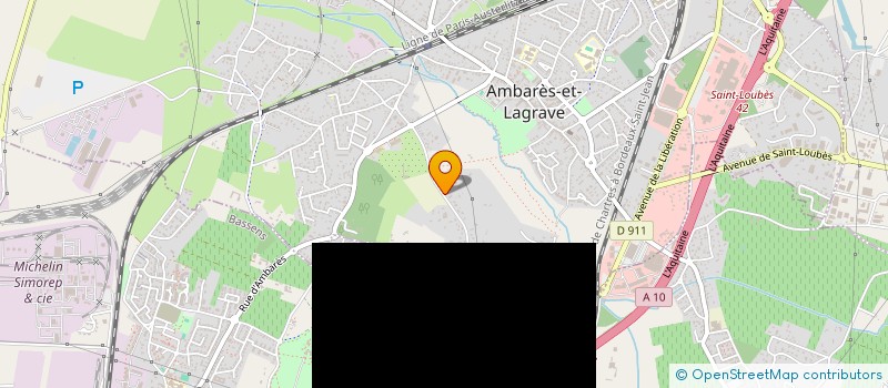 localisation de l'entreprise LES COTEAUX D AMBARES  AMBARES-ET-LAGRAVE