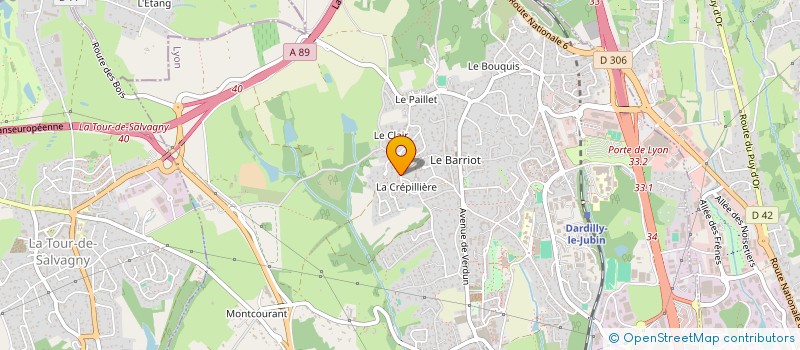 localisation de l'entreprise LES COTEAUX DARDILLOIS  DARDILLY