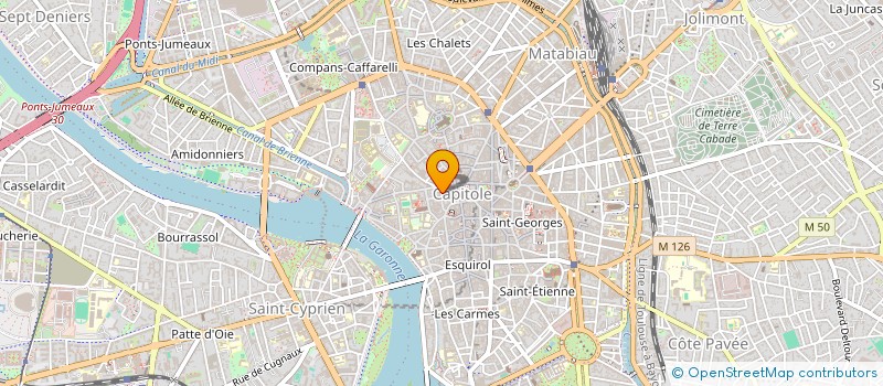 localisation de l'entreprise LES COTEAUX DE GRAMONT à TOULOUSE