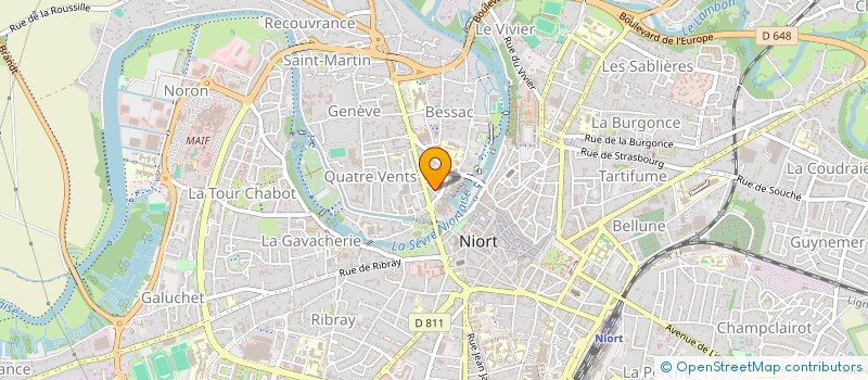 localisation de l'entreprise LES COTEAUX DE LA SEVRES 3  NIORT
