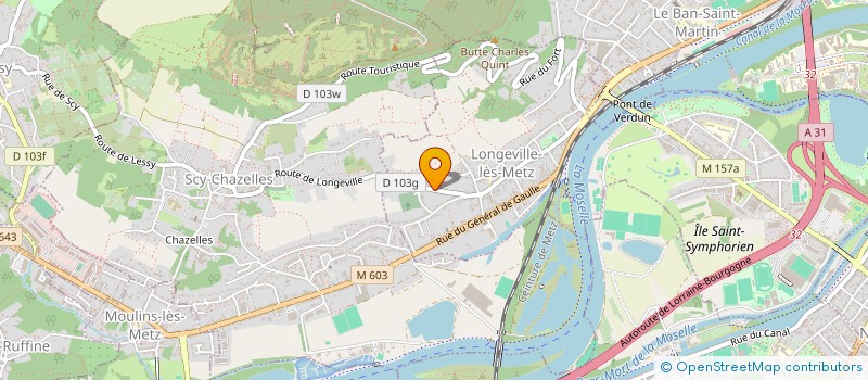 localisation de l'entreprise LES COTEAUX DE LONGEVILLE  LONGEVILLE-LES-METZ