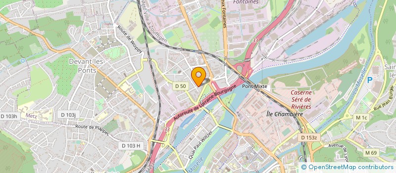 localisation de l'entreprise LES COTEAUX DE LORRAINE  METZ