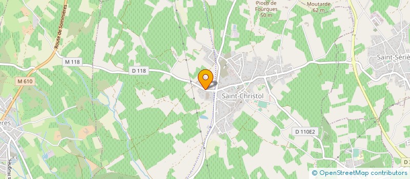localisation de l'entreprise LES COTEAUX DE SAINT-CHRISTOL  ENTRE-VIGNES