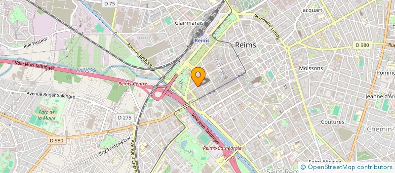 localisation de l'entreprise LES COTEAUX DE SAINT PONCE  REIMS