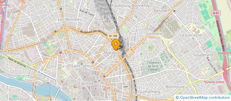 localisation de l'entreprise LES COTEAUX DE SOULEILLA à TOULOUSE
