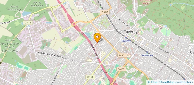 localisation de l'entreprise LES COTEAUX DE TAVERNY ET DU VAL D'OISE  TAVERNY