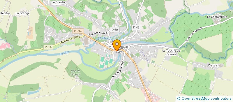 localisation de l'entreprise LES COTEAUX DU LAY  MAREUIL-SUR-LAY-DISSAIS