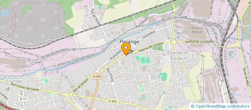 localisation de l'entreprise LES COTEAUX DU PARC à FLORANGE