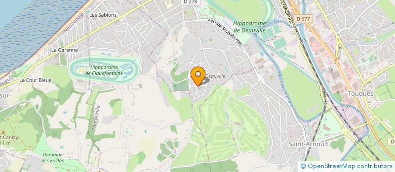 localisation de l'entreprise LES COTEAUX SERVICES à DEAUVILLE